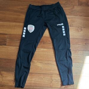 Capelli of New York Black Jogger Pants with White Accents